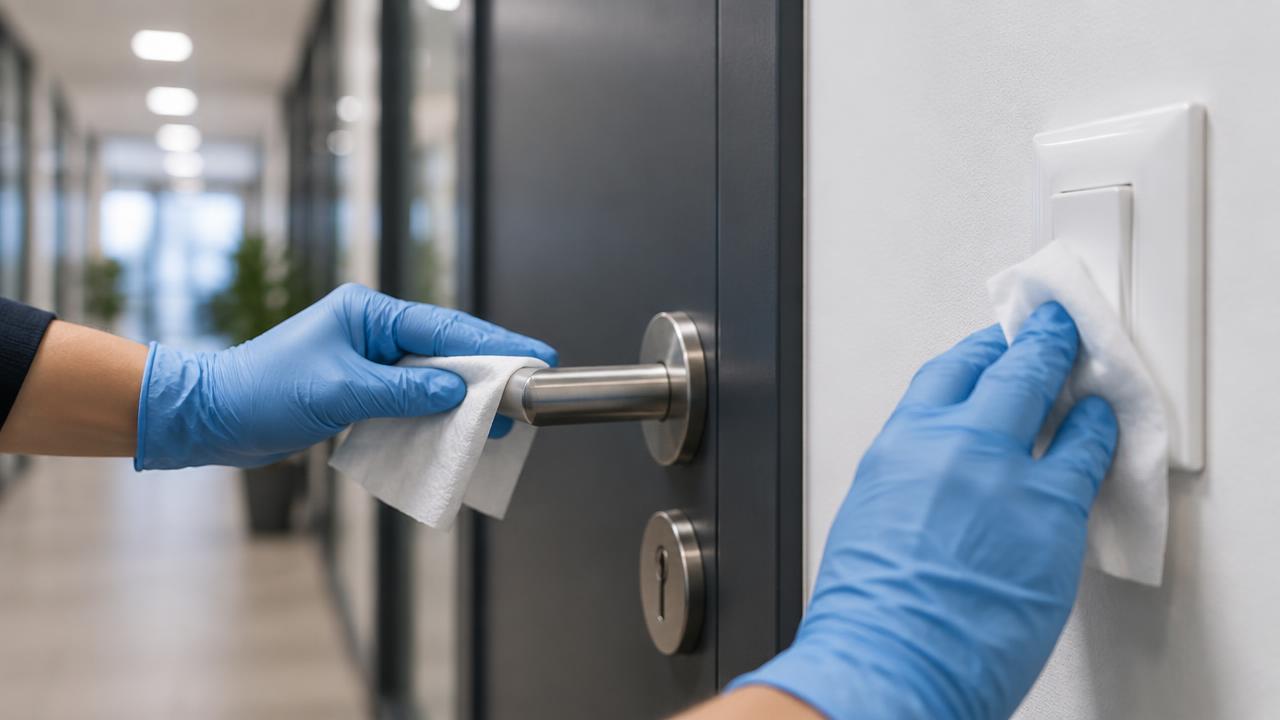Nettoyage précis des surfaces et des points de contact à la lingette